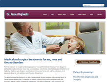Tablet Screenshot of entdoctorchicago.com